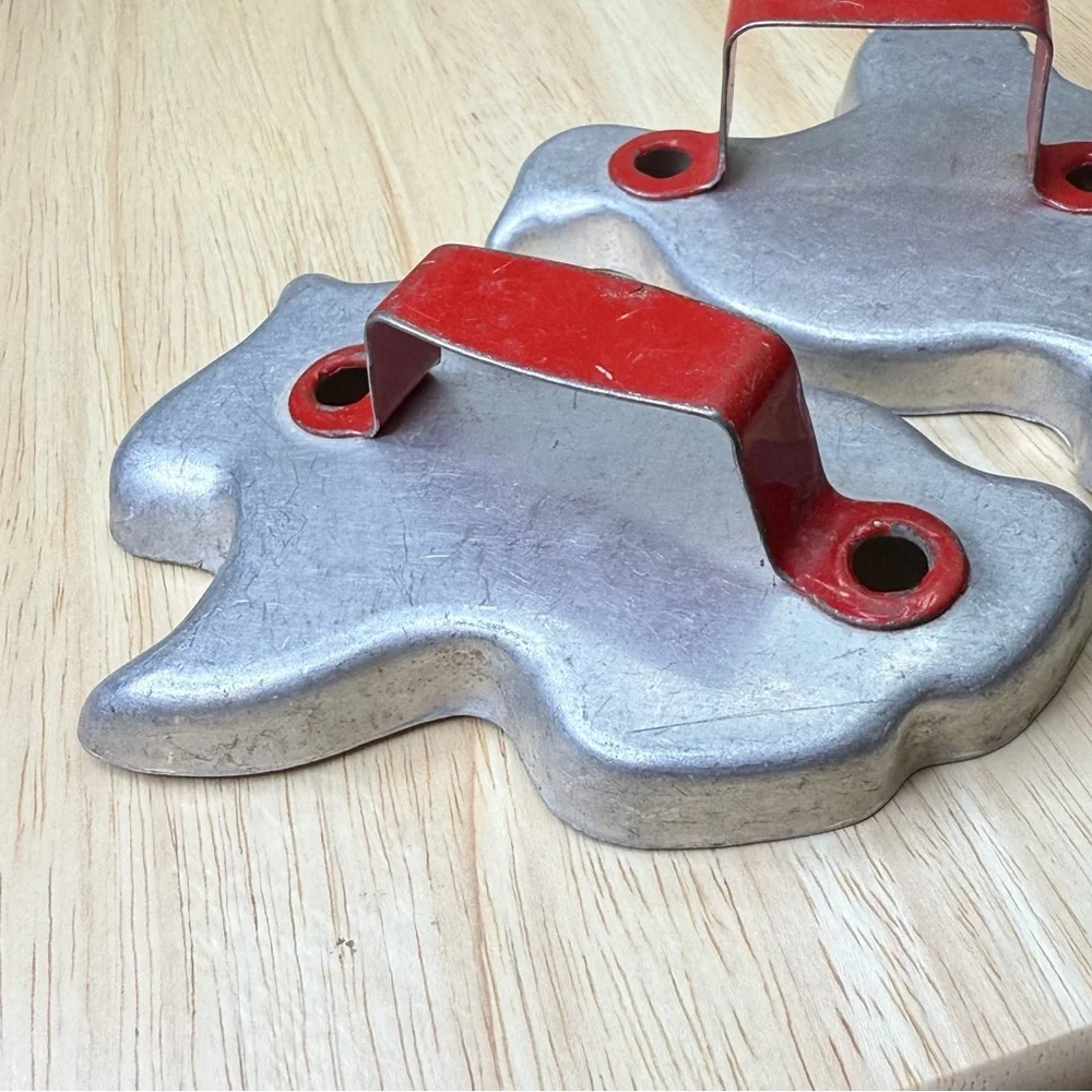 Vintage Rabbit & Chicken Cookie Cutters with Red Handles